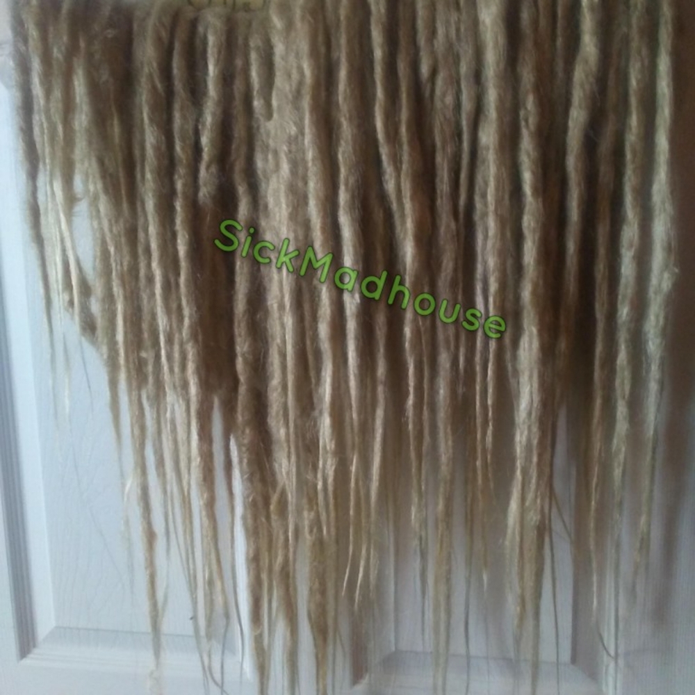 20 Blonde Synthetic Dreads Dreadlocks Hippie